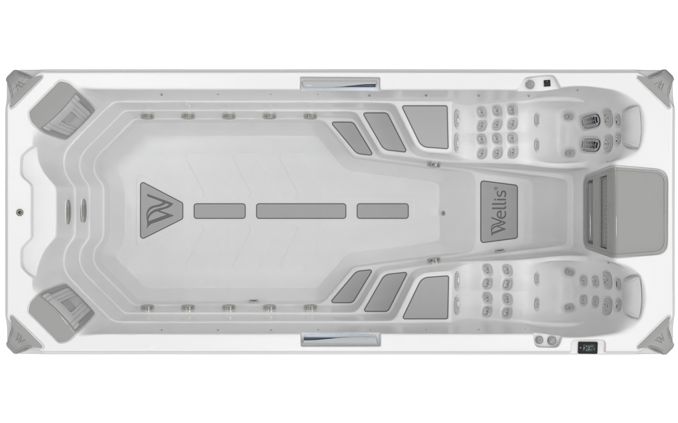 Amazon Grand Prix Swim Spa - Top View